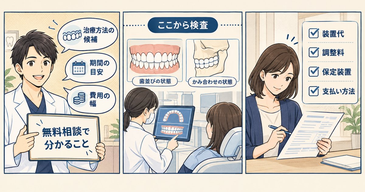 無料相談で分かることと、費用が生じうる検査の境目
