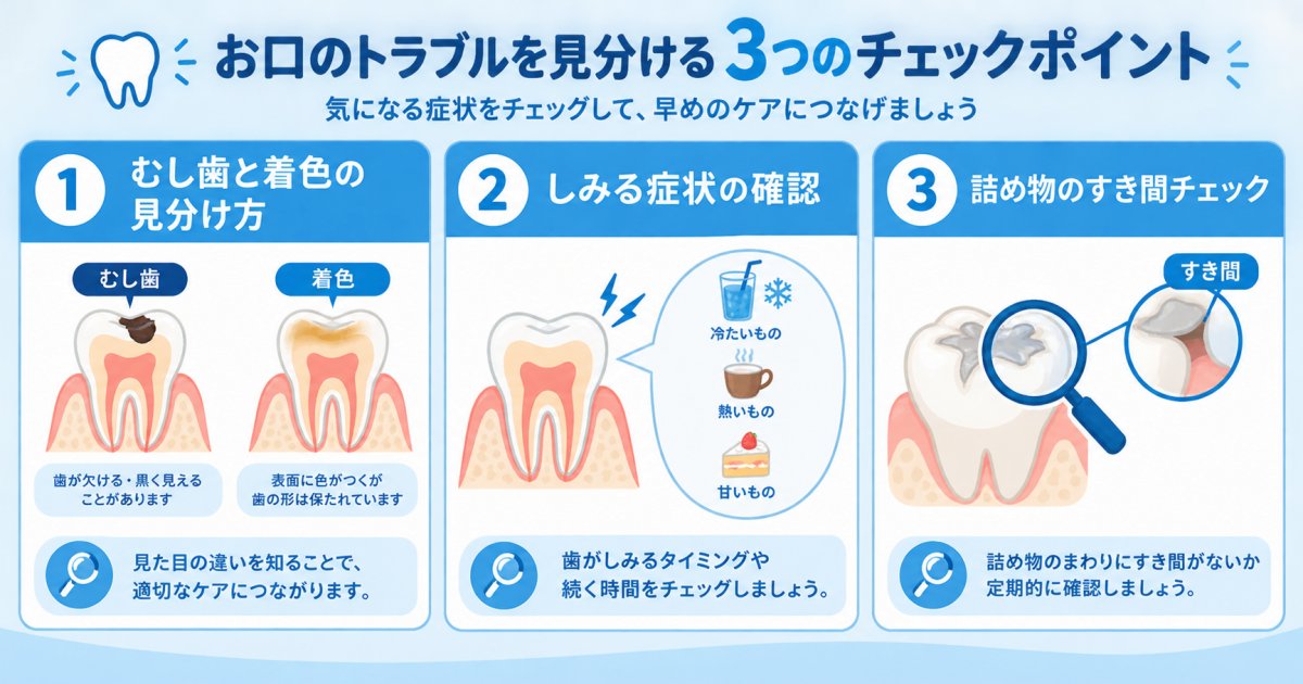 むし歯があっても歯の美白を受けられるかを見きわめるポイントと診察の流れ